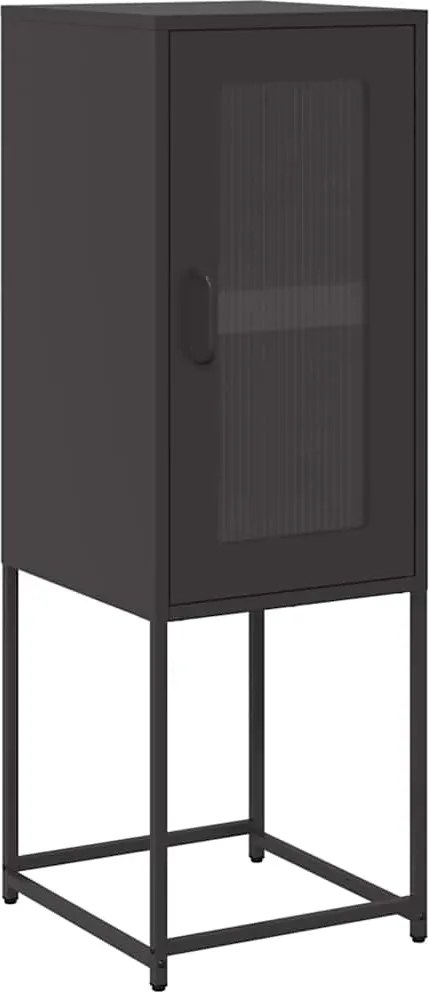 vidaXL Dulap, negru, 36x39x107 cm, oțel laminat la rece
