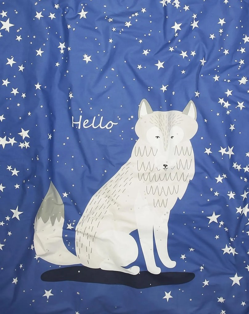 Lenjerie de pat din bumbac luminoasa pentru patut MAGIC STARS albastru Dimensiune lenjerie de pat: 40 x 60 cm | 100 x 135 cm