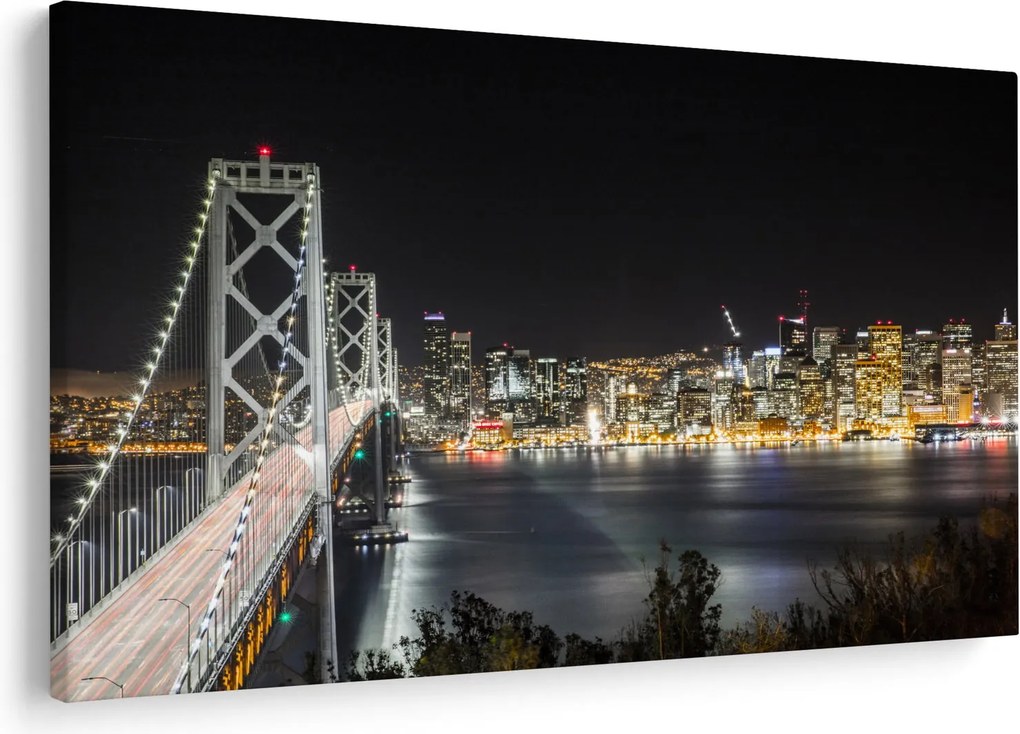Tablou cu podul Brooklin și New York (90x60 cm)