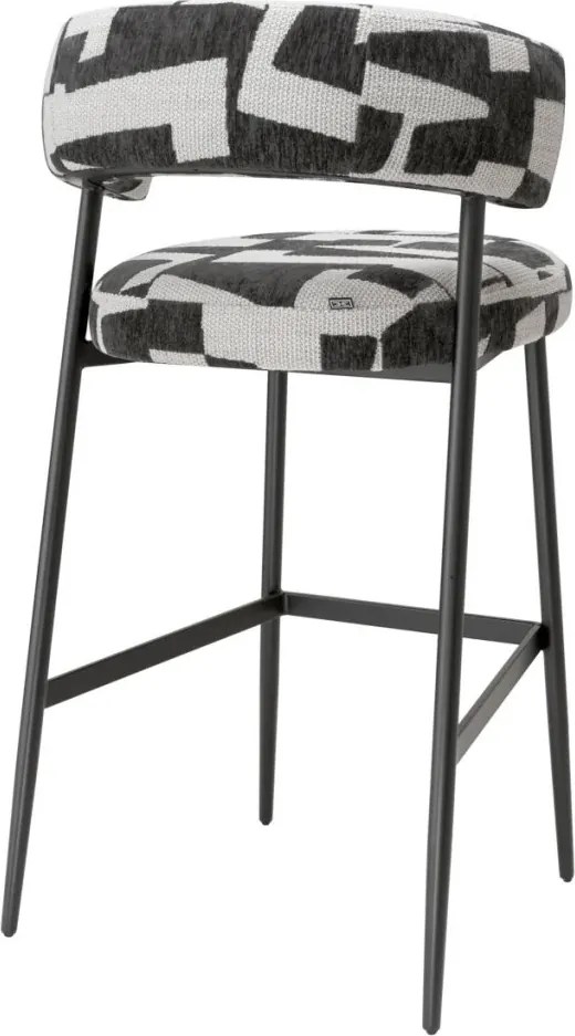 Scaun bar design LUX Bar Stool Folsom, Brooklyn black