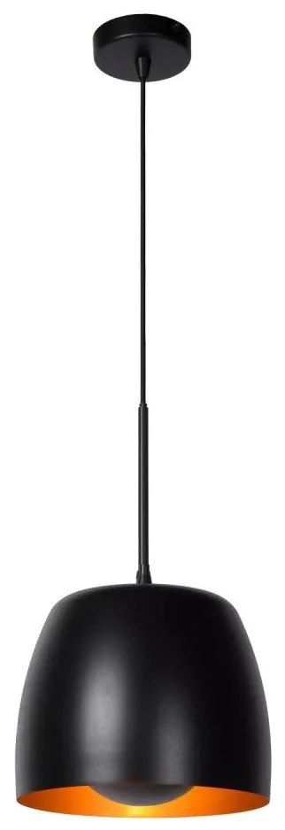 Lustră pe cablu NOLAN 1xE27/60W/230V neagră Lucide 30488/01/30