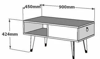 Măsuță de cafea Delux White