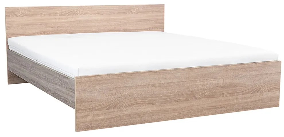 Pat dublu Miami fără cadru de pat 180x200 cm stejar Sonoma-stejar York