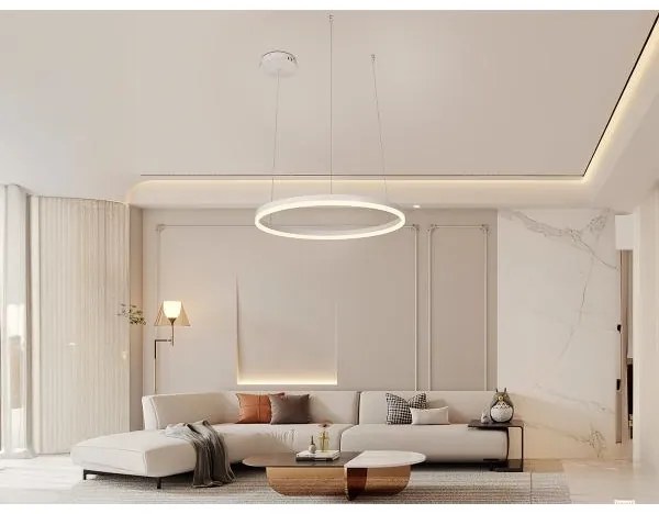 Lustră LED dimabilă pe cablu LED/42W/230V 3000-6500K + telecomandă