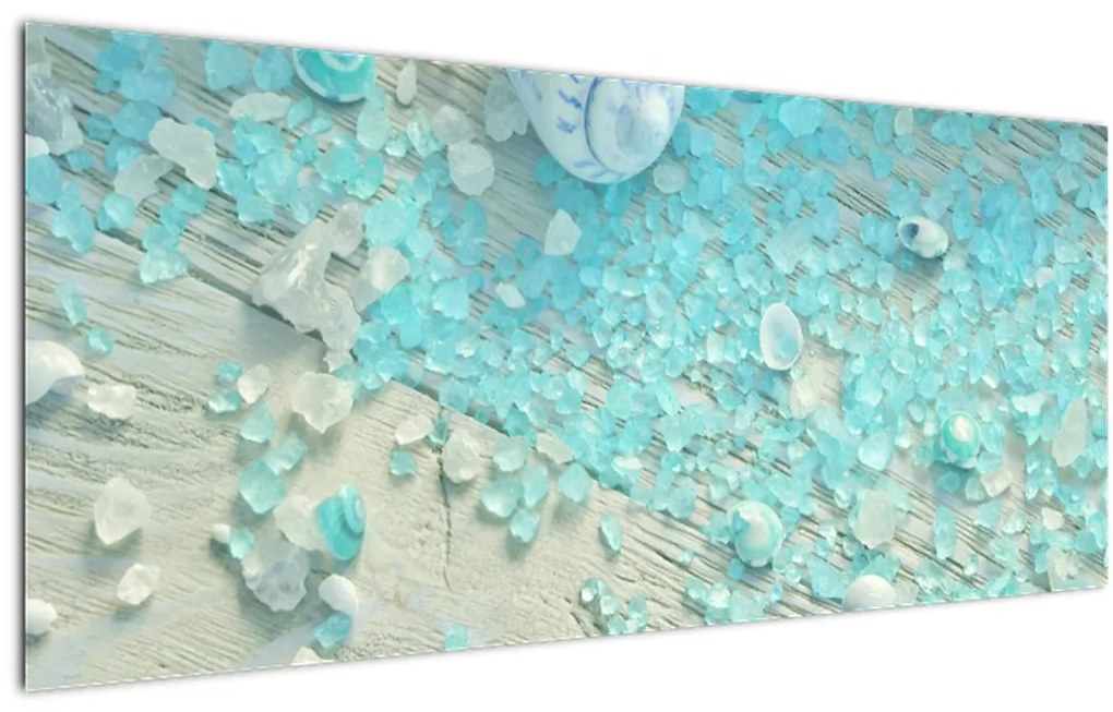 Tablou - Atmosfera de litoral în nuanțe turcoaz (120x50 cm)
