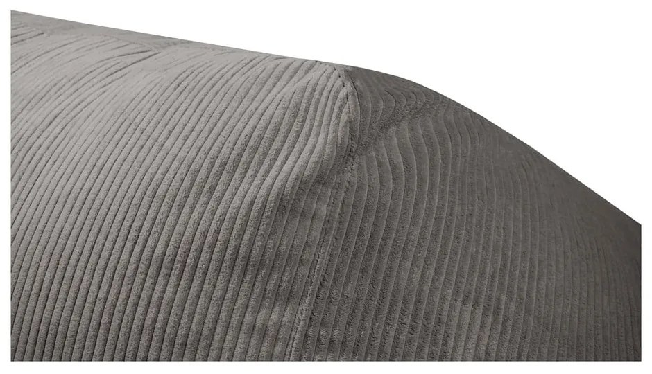 Fotoliu bean bag maro cu tapițerie din catifea reiată Sofa Snug – SLOWDOWN