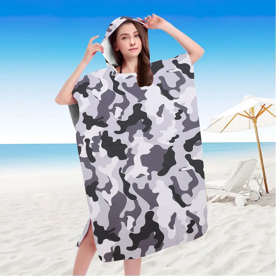 Poncho ARMY gri 80 x 145 cm Dimensiune: 80 x 145 cm