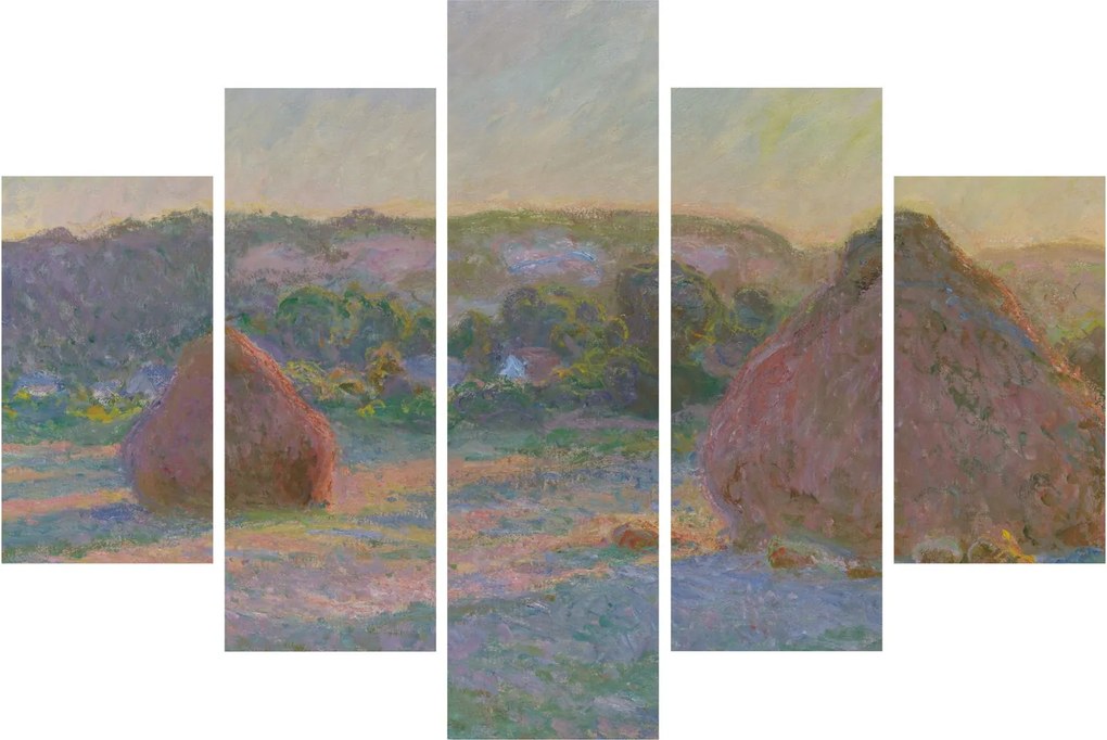Tablou - Claude Monet, Stacks of Wheat (End of Summer) , reproducere (150x105 cm)