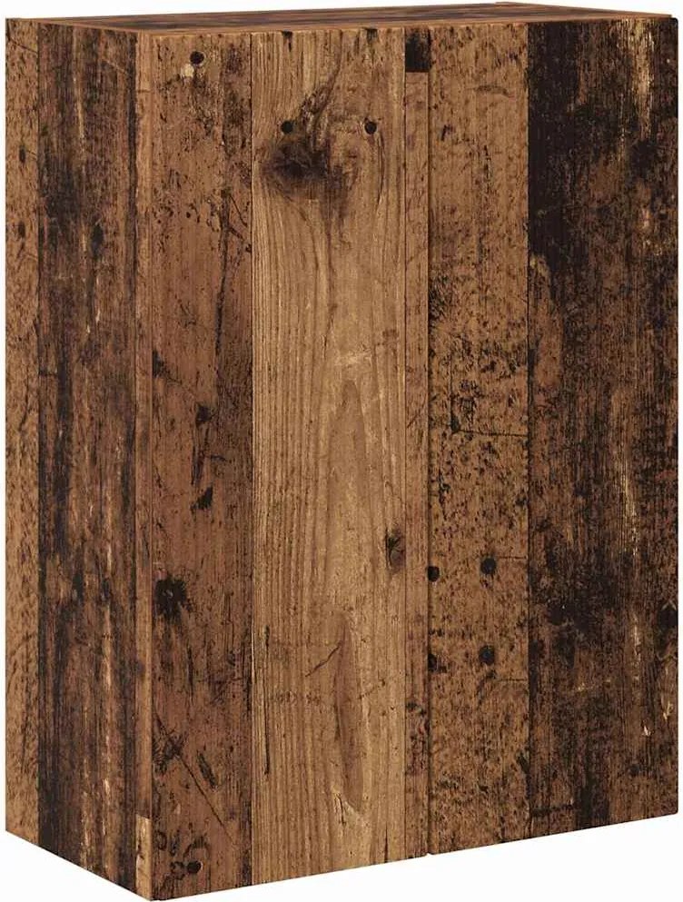 vidaXL Dulap TV de perete Lemn Vechi 59,5 x 31 x 80 cm Lemn compozit