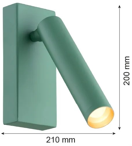 Spot LED de perete RIO LED/4,2W/230V 3000K verde Argon 8332
