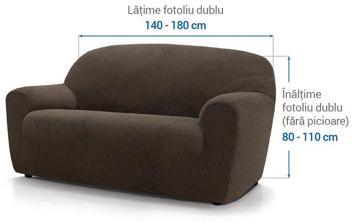Huse super elastice HARMONIA tutunului fotoliu dublu (l. 140 - 180 cm)