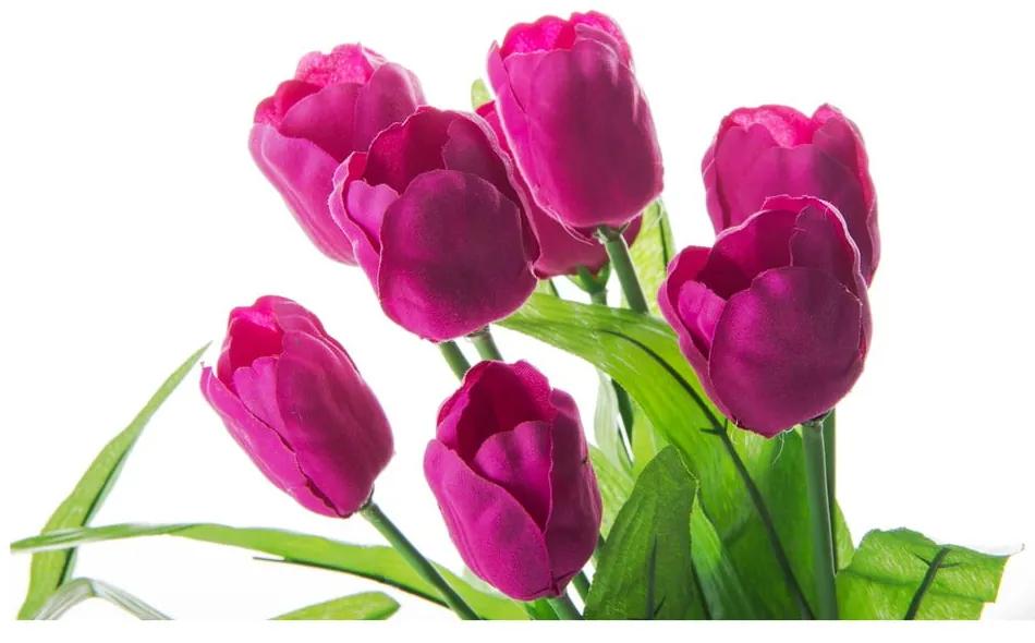 Set 3 flori artificiale în ghiveci Casa Selección Tulip