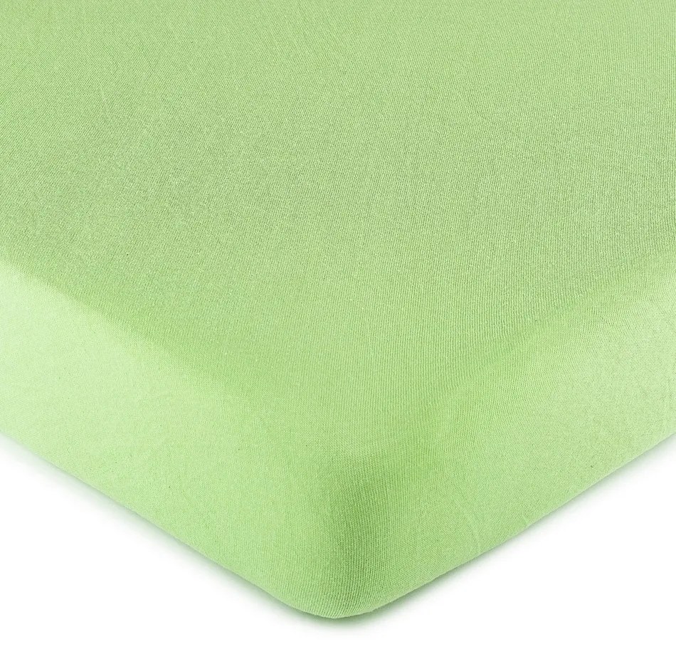 Cearşaf 4Home jersey, verde, verde, 180 x 200 cm