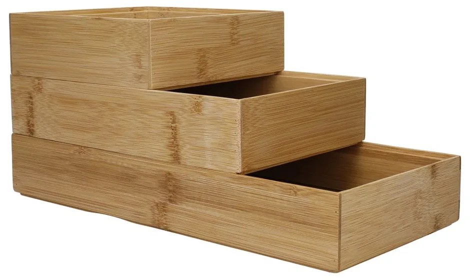 Organizatoare de sertare din bambus în set de 3 Copco - Kitchen Craft
