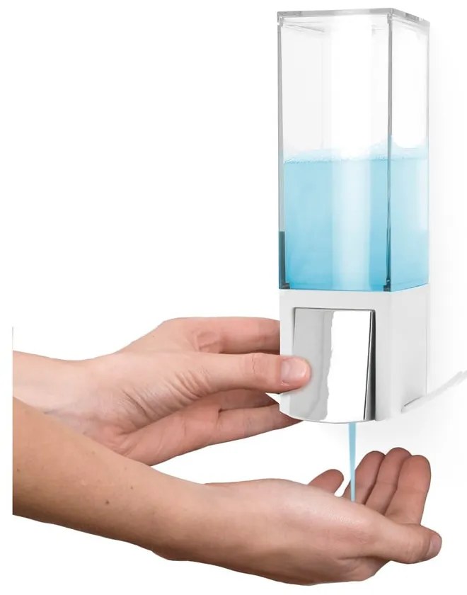 Dozator de săpun lichid alb de montat pe perete 500 ml – Compactor