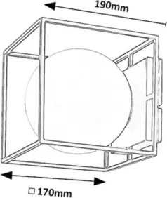 Rabalux 75070 - Aplică de perete pentru exterior MODANE, 1xE14/15W/230V, IP44, aurie