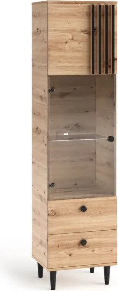 Vitrina inalta, 50x40x196 cm, LIVIA 05, ADRK Furniture
