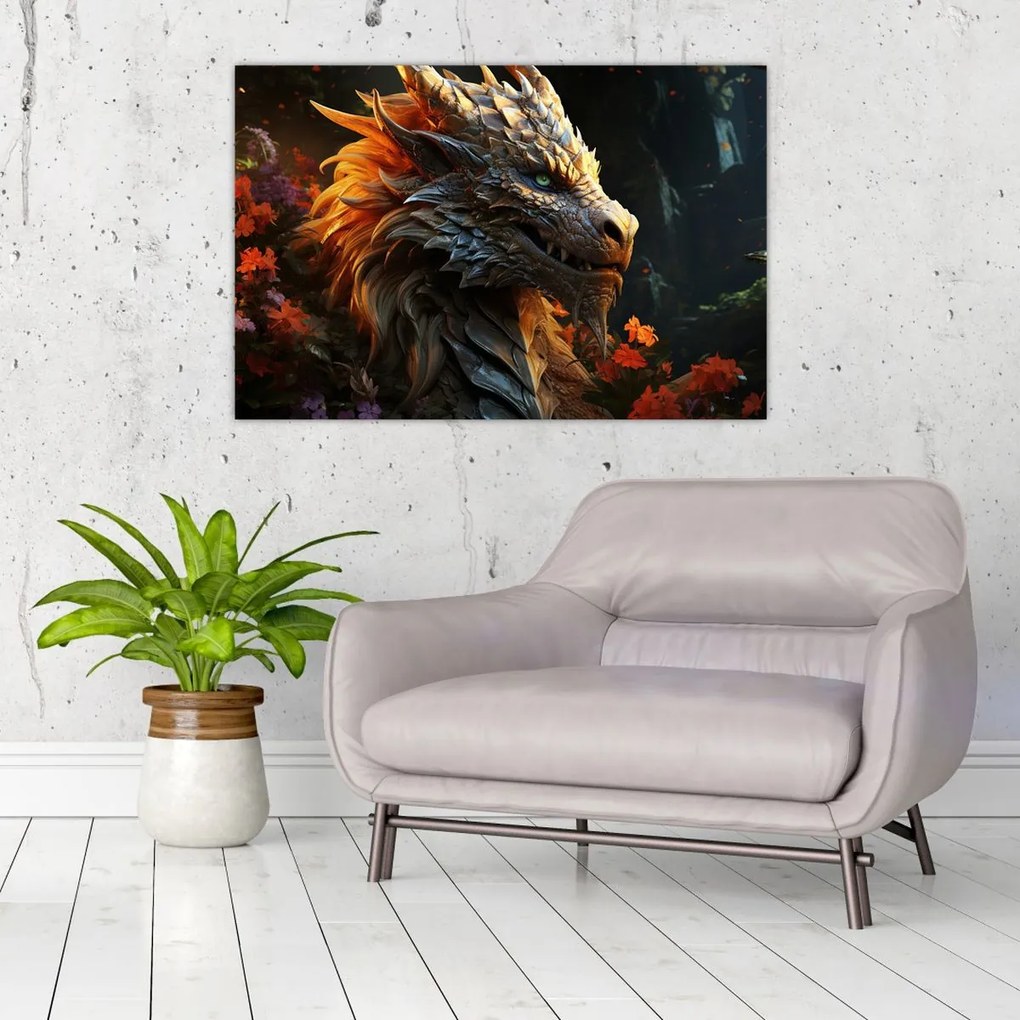 Tablou - Dragon (90x60 cm)