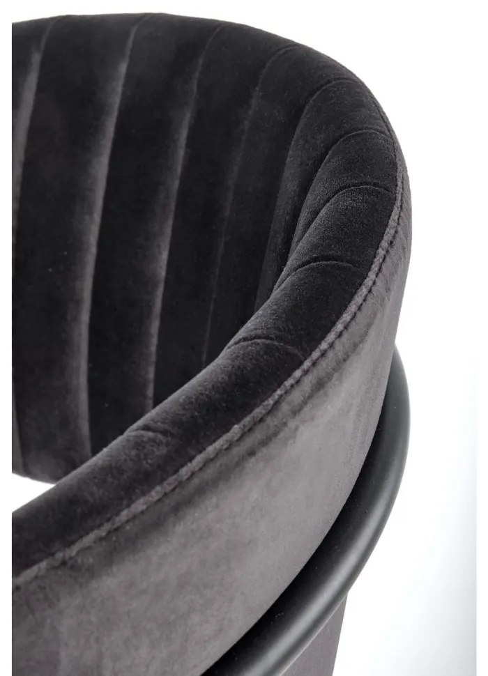 Scaun de bucaterie Rolland, negru