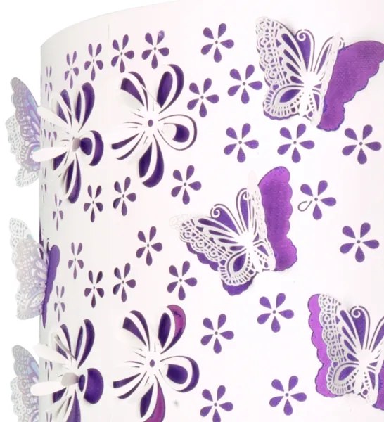 Lustră pe cablu ONLI TITILLA 1xE27/22W/230V mov/alb