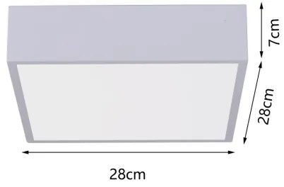 Plafonieră LED dimabilă Immax NEO 07238L CANTO 22W/230V alb Tuya + telecomandă