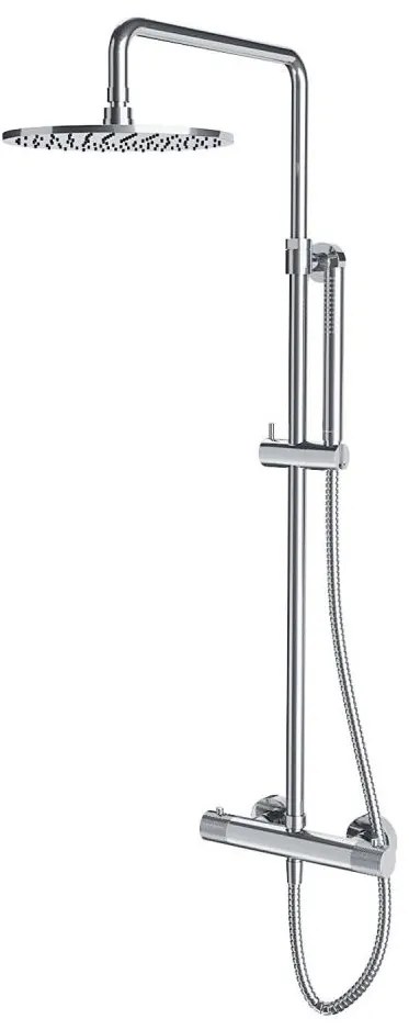 OMNIRES CT8044CR - Set duș CONTOUR cu baterie termostatică, crom lucios