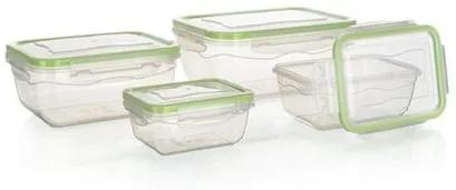 Banquet Set cutii alimentare din plastic, 4 buc, verde