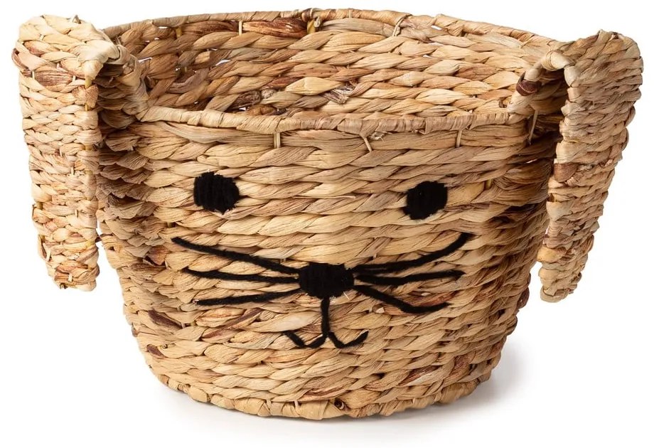 Coș de jucării pentru copii în culoare naturală din zambilă de apă ø 35x26 cm Rabbit – Compactor