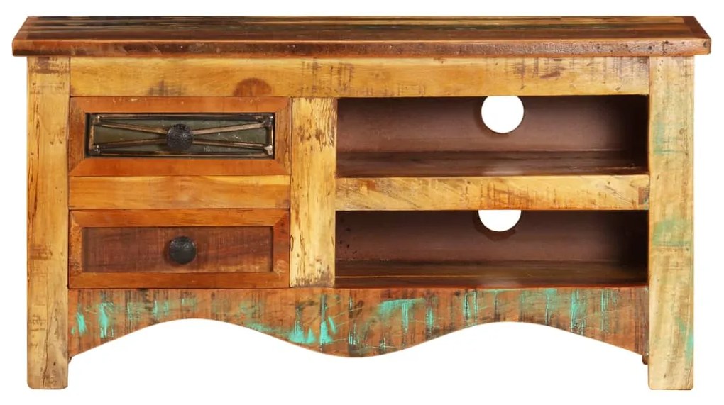 247517 vidaXL Comodă TV, 80 x 30 x 40 cm, lemn masiv reciclat