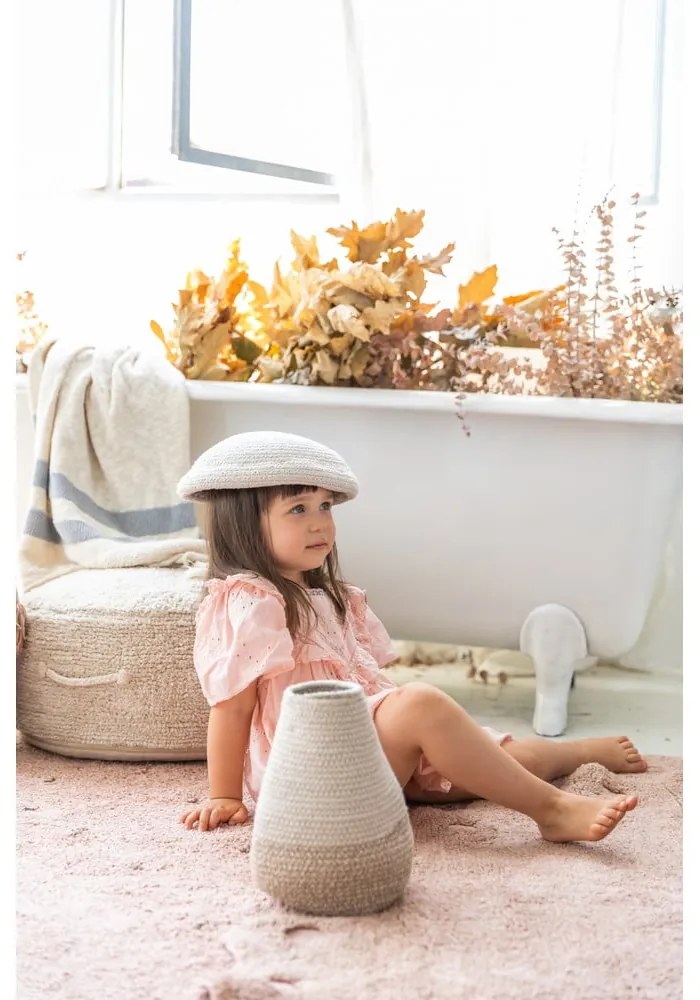 Coș de jucării pentru copii bej din material textil ø 23x27 cm Mushroom – Lorena Canals