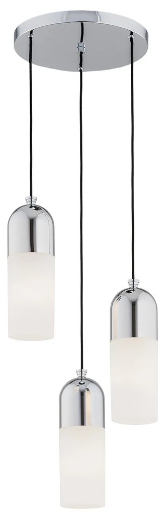 Lustra cu 3 Pendule design modern BURGOS crom