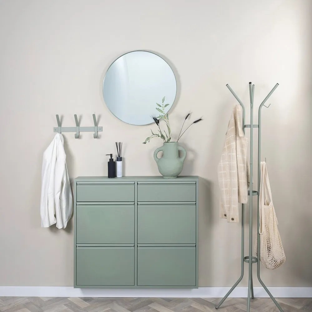 Cuier verde prăfuit din metal ø 40x170 cm Jessy – Spinder Design