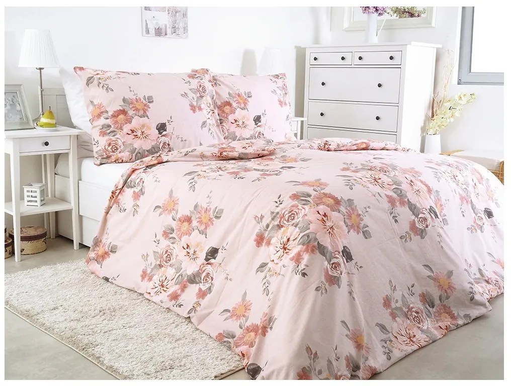 Lenjerie de pat creponata VALENTINA roz Dimensiune lenjerie de pat: 70 x 90 cm | 140 x 200 cm