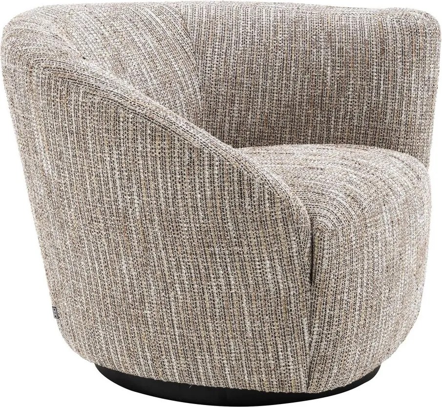 Fotoliu pivotant design elegant LUX Colin right, bej mademoiselle 115433 HZ