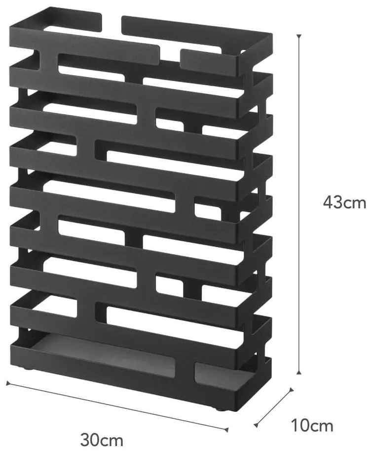 Suport pentru umbrelă YAMAZAKI Himeji, negru