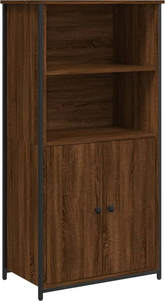 vidaXL Dulap înalt, stejar maro, 62x36x121,5 cm, lemn compozit