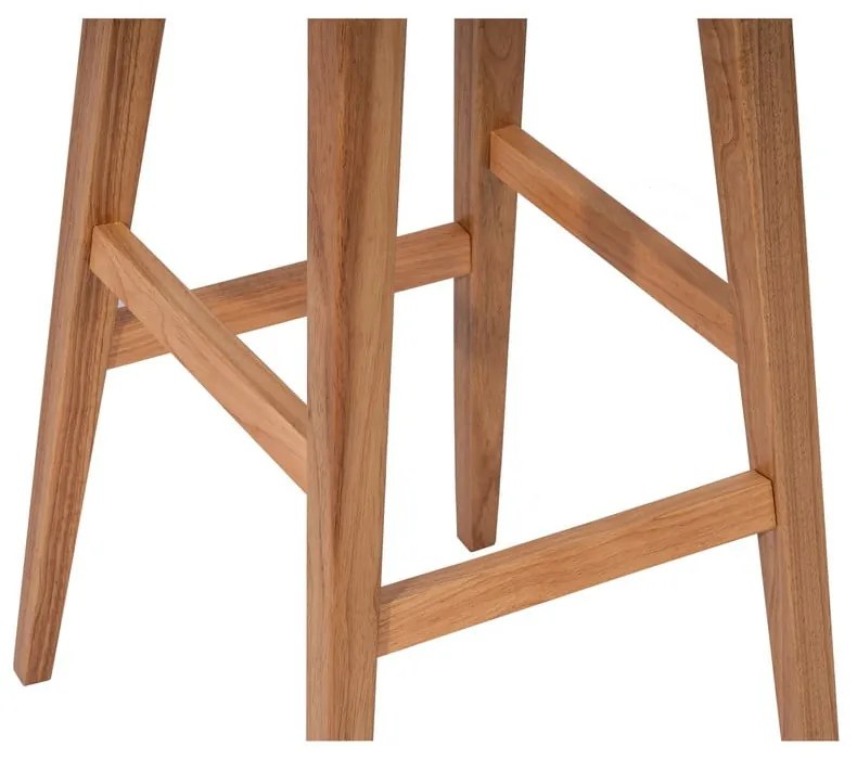 Scaun de bar în culoare naturală din lemn de arbore de cauciuc (înălțime șezut 75 cm) Club – Bonami Essentials