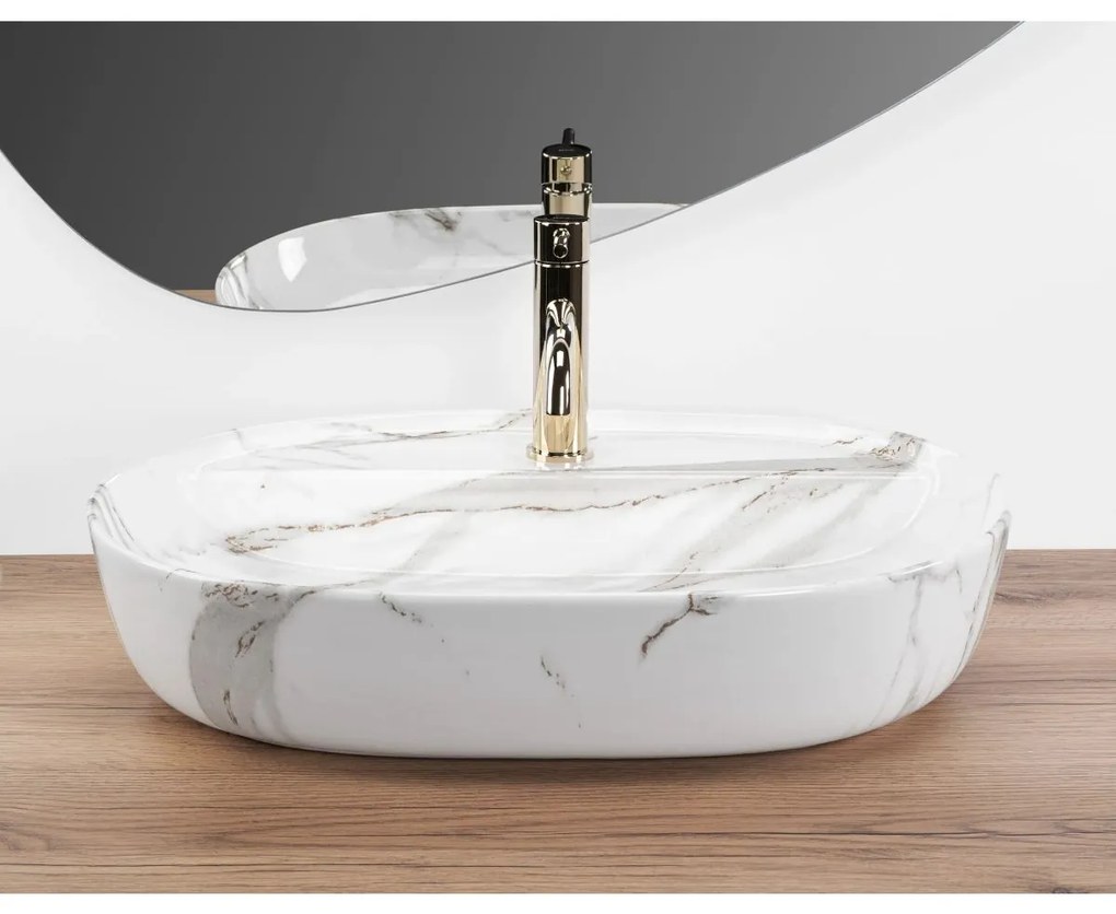 Rea Aura lavoar 60.5x40.5 cm ovale de blat REA-U6623