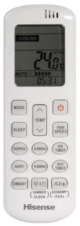 Aparat de aer conditionat inverter Hisense WINGS PRO KB50XS1E, 18000 BTU, 28 m², A++, Wi-Fi, Control vocal, Filtru de vitamine 4in1, Alb