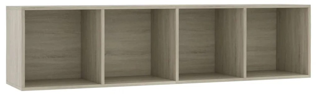 800264 vidaXL Bibliotecă/Comodă TV, stejar Sonoma, 143 x 30 x 36 cm