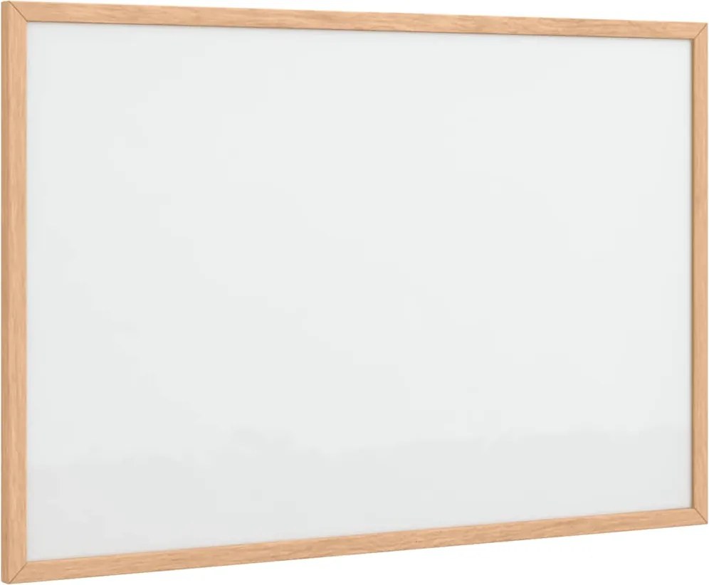 vidaXL Tablă albă magnetică cu ramă din lemn masiv de pin 60x40 cm