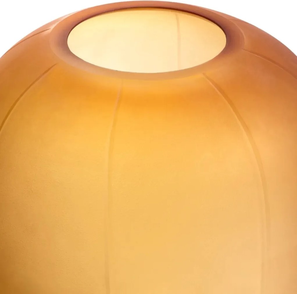 Vas decorativ din sticla design LUX Zenna M, amber