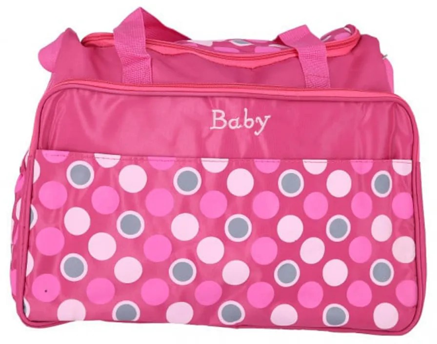 Geanta bebe NOVOKIDS™ Baby Bag atasabila la carucior, Maner detasabil, Capacitate mare, Roz