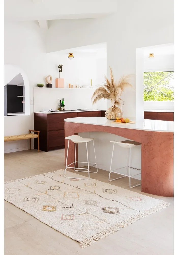 Covor bej lavabil/țesut manual din bumbac 170x240 cm Kaarol Earth – Lorena Canals