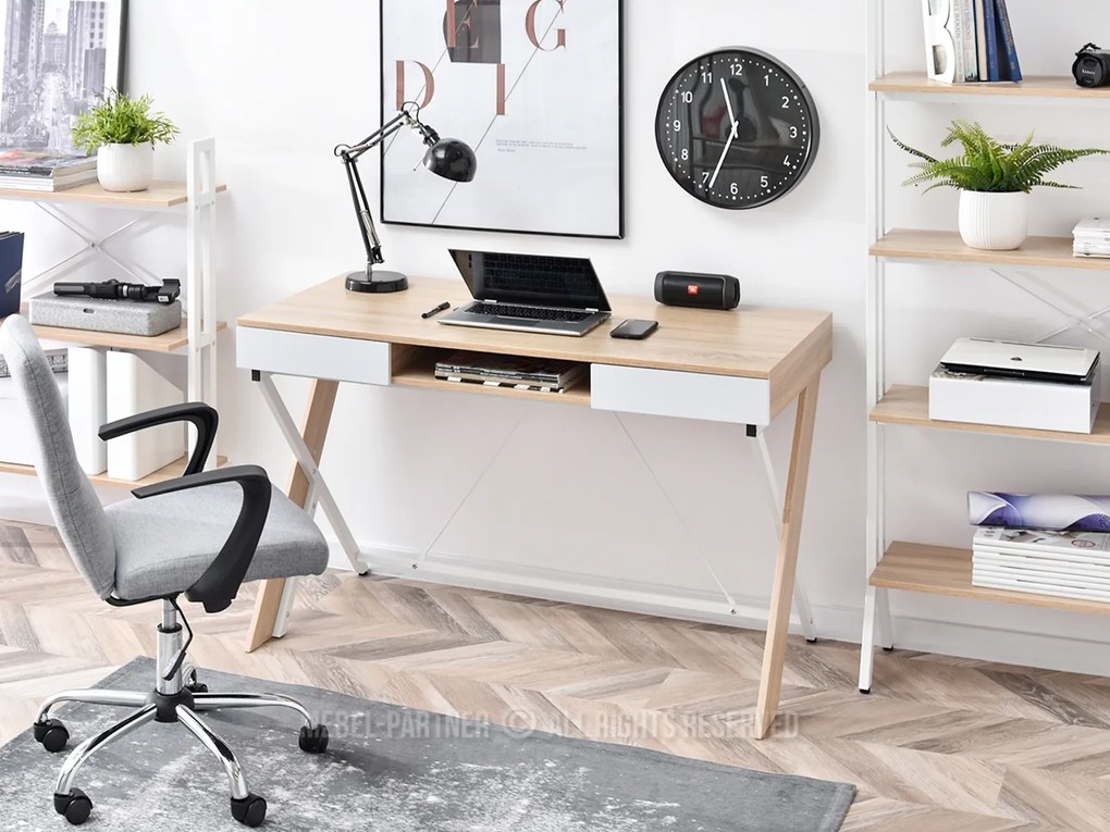Masă PC Hilly (stejar). Promo -15%. 1109763