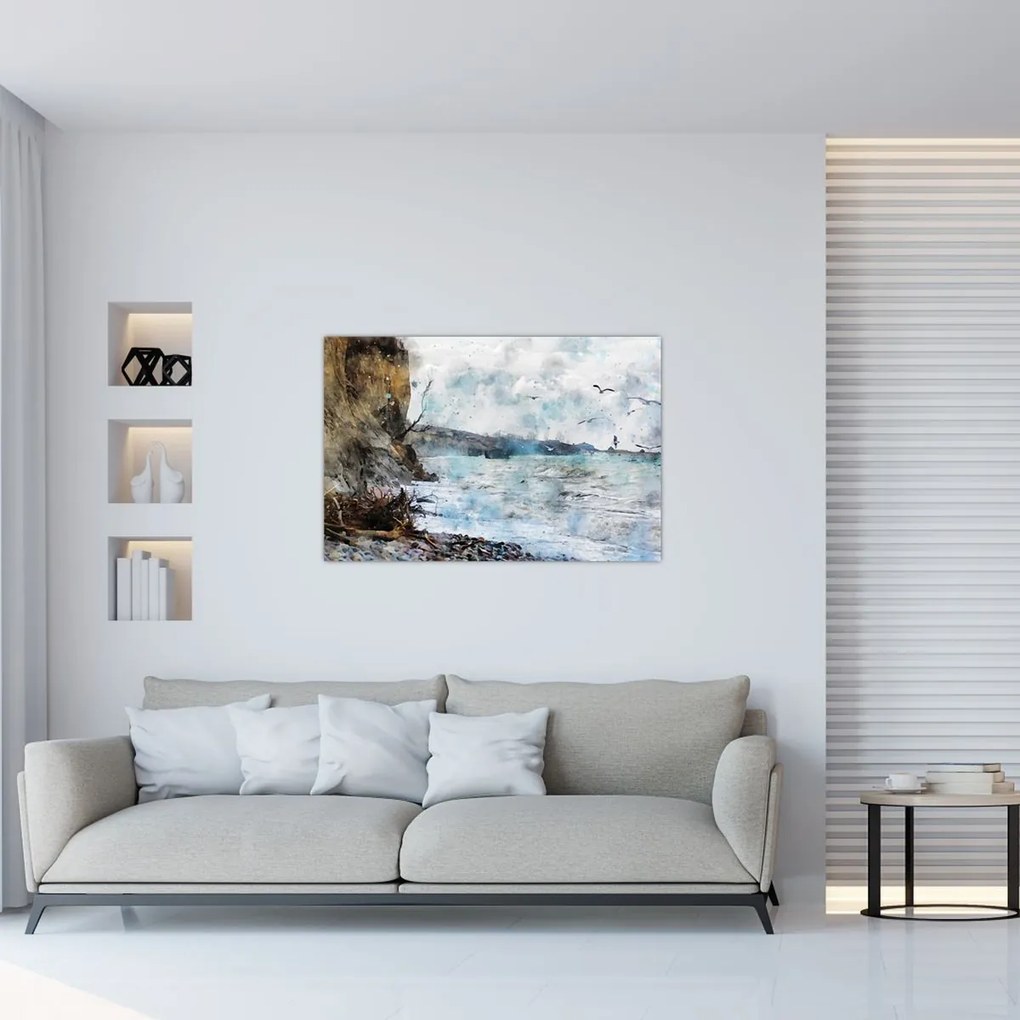 Tablou - Recif, acuarelă (90x60 cm)