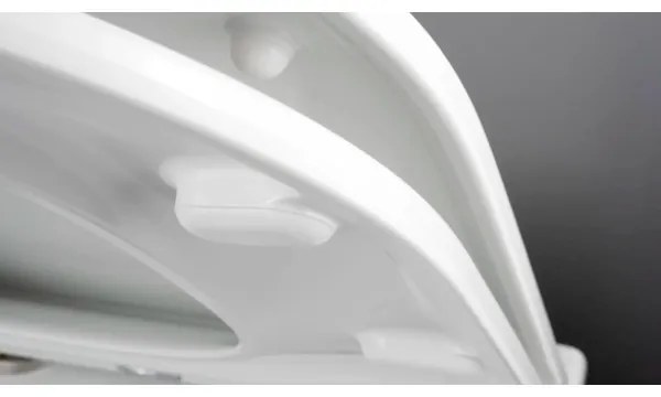 Deante CGRD6ZPW - Vas WC suspendat rotund cu capac SoftClose, ceramică, alb