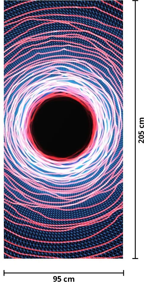 Fototapet pentru ușă - Abstract cerc (95x205cm)