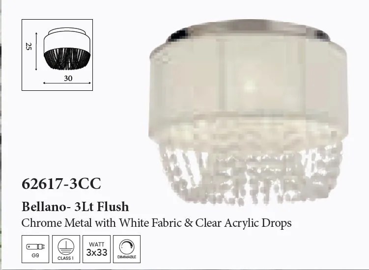 Plafoniera design elegant Bellano 3L