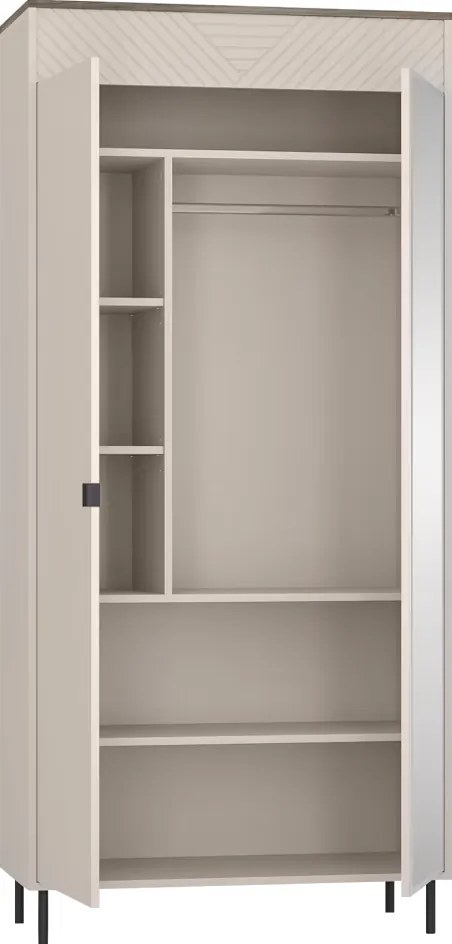 Dulap, caşmir/stejar castello, EYCO 2D/40
